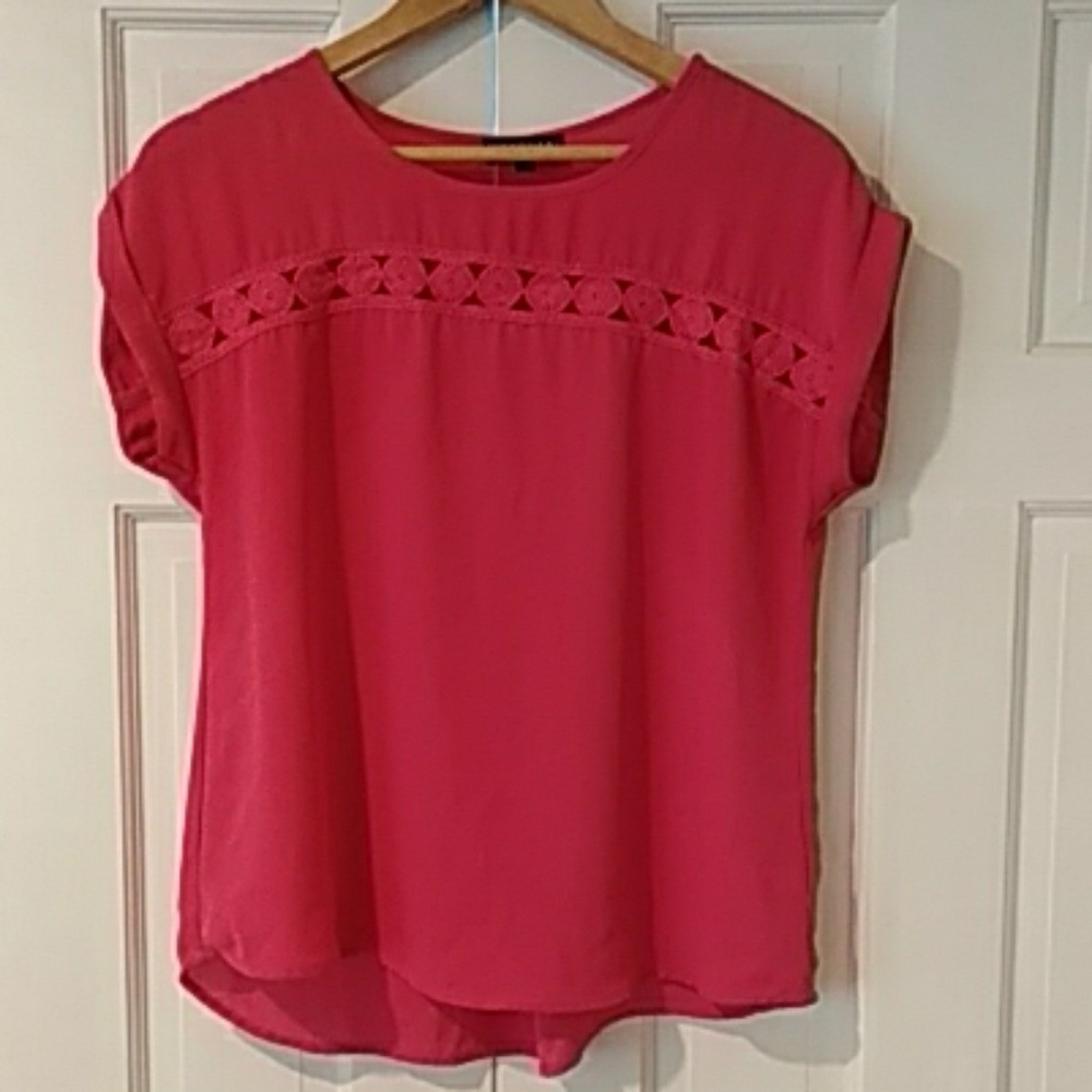 Papermoon Jonie Crochet Detail Blouse pink M